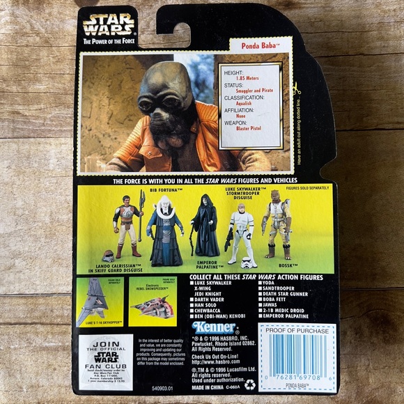 Star Wars The Power of the Force Ponda Baba Action Figure - Picture 3 of 4